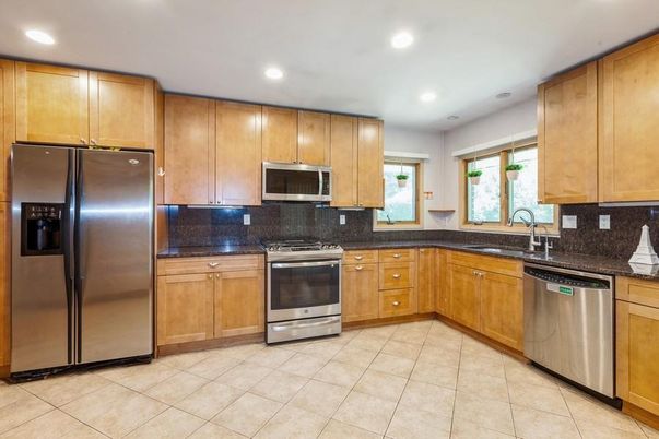 Interior, Kitchen, Recessed Lighting, Stainless Steel Appliances