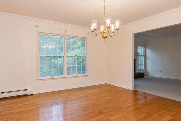 Chandelier, Empty room, Interior, Wood Texture Flooring