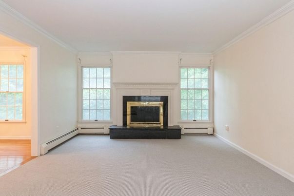 Empty room, Fireplace, Interior