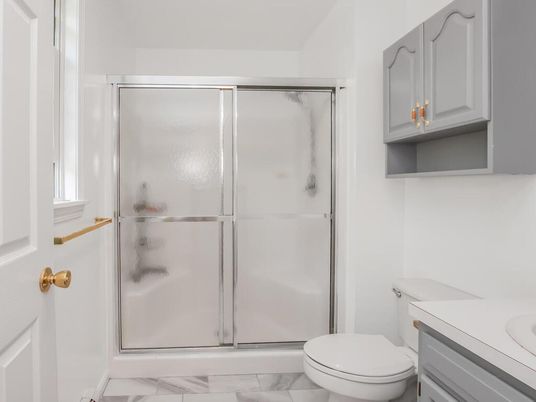Bathroom, Glass Shower, Interior, Marble