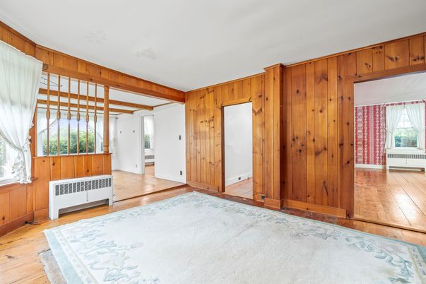 Empty room, Interior, Wooden Beams, Wood Texture Flooring, Wooden Walls