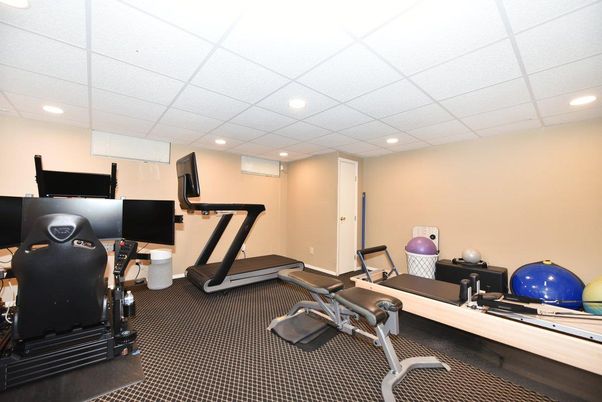 Fitness Equipment, Interior, Recessed Lighting