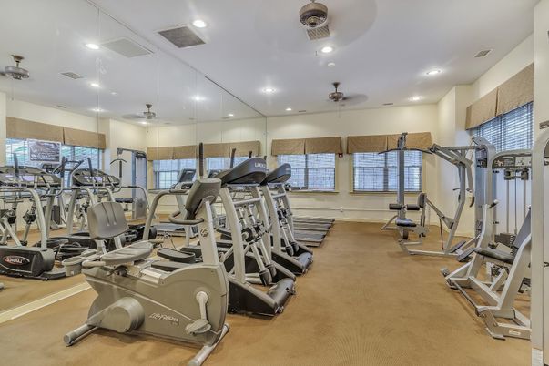 Fitness Equipment, Gym, Interior, Recessed Lighting