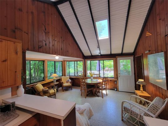 Dining room, Interior, Wooden Walls