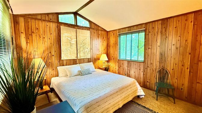 Bedroom, Interior, Wooden Walls