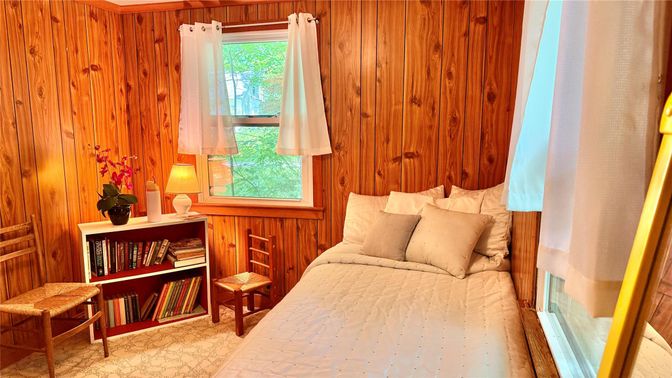 Bedroom, Interior, Wooden Walls