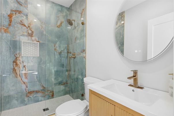 Bathroom, Glass Shower, Interior