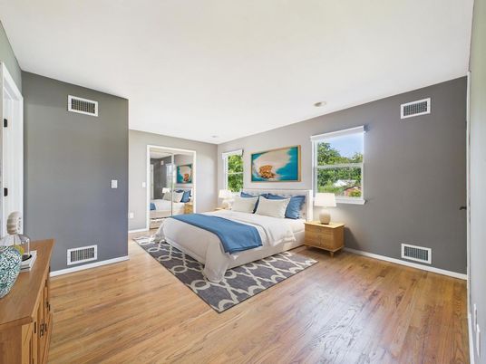 Bedroom, Interior, Wood Texture Flooring