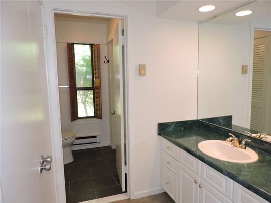 Bathroom, Interior, Recessed Lighting, Tile Countertops