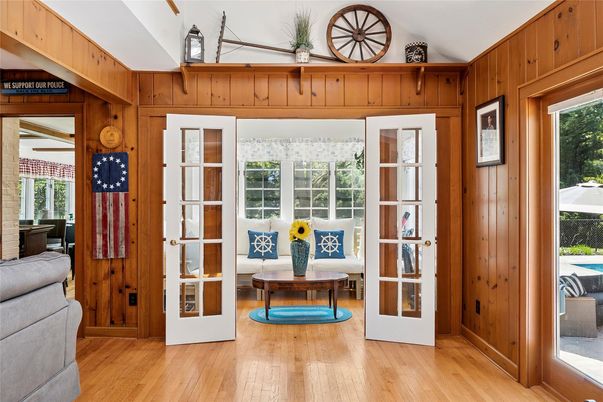 Interior, Living room, Wood Texture Flooring, Wooden Walls