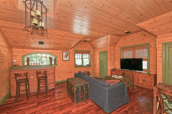 Interior, Living room, Recessed Lighting, Wooden Ceilings, Wood Texture Flooring, Wooden Walls