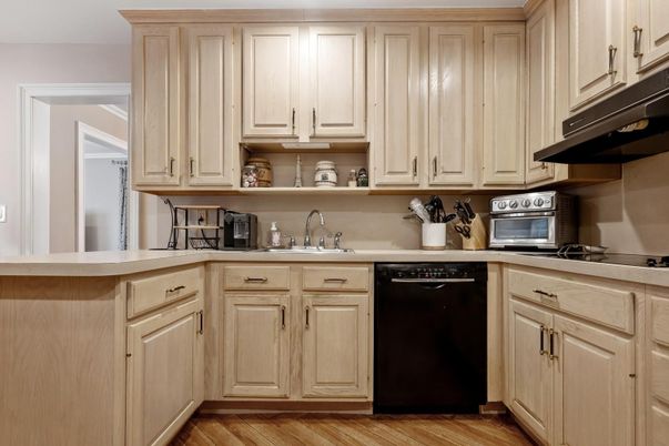 Interior, Kitchen, Wood Texture Flooring