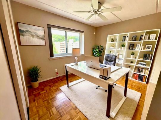 Home Office, Interior, Wood Texture Flooring