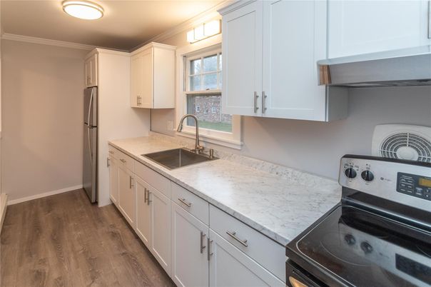 Interior, Kitchen, Wood Texture Flooring