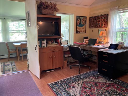 Home Office, Interior, Wood Texture Flooring