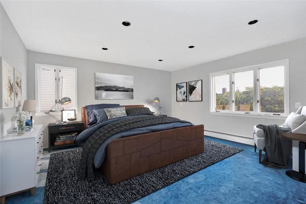Bedroom, Interior, Recessed Lighting