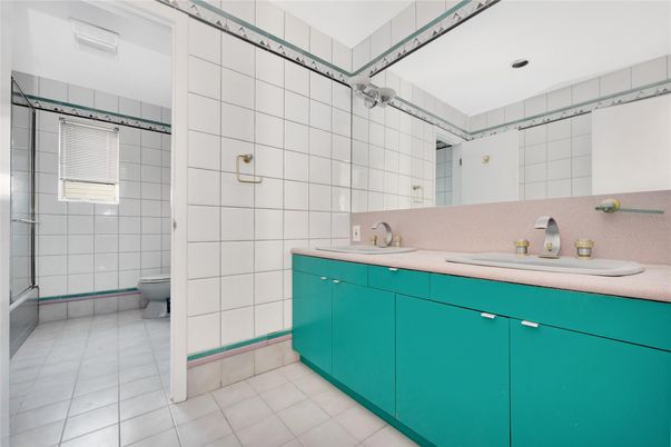 Bathroom, Dual Sink Vanities, Glass Shower, Interior