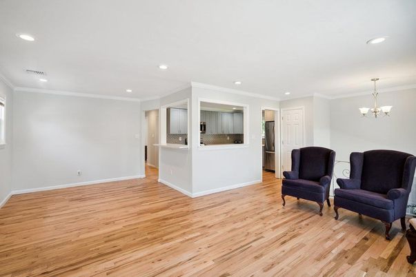 Chandelier, Interior, Recessed Lighting, Wood Texture Flooring