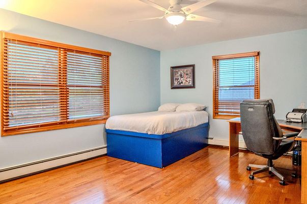 Bedroom, Home Office, Interior, Wood Texture Flooring