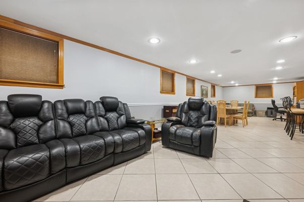 Home Theatre Room, Dining room, Interior, Recessed Lighting