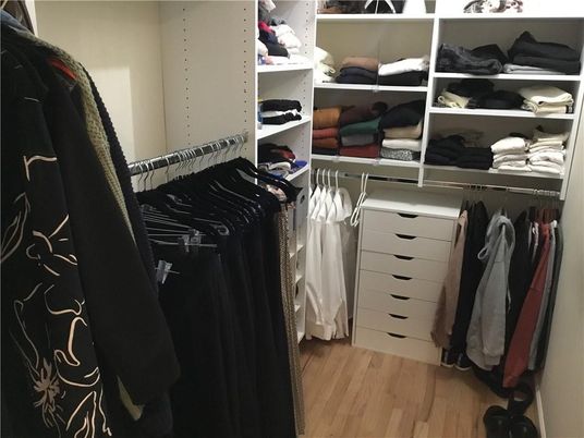 Interior, Walk-in Closets, Wood Texture Flooring