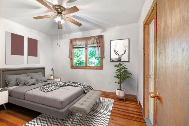Bedroom, Interior, Wood Texture Flooring