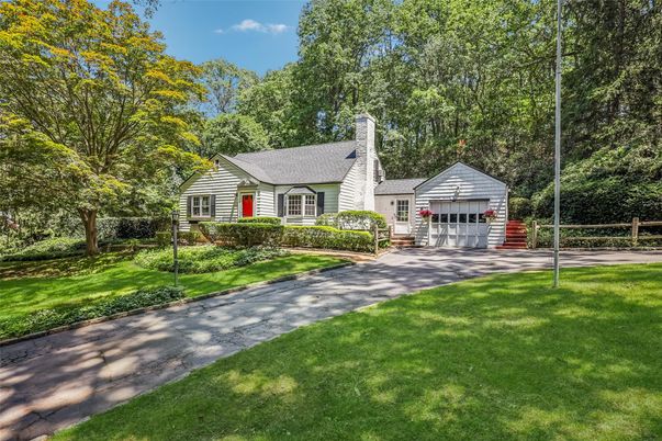 Attached, Backyard, Detached Garage, Exterior, Facade, Cape Cod