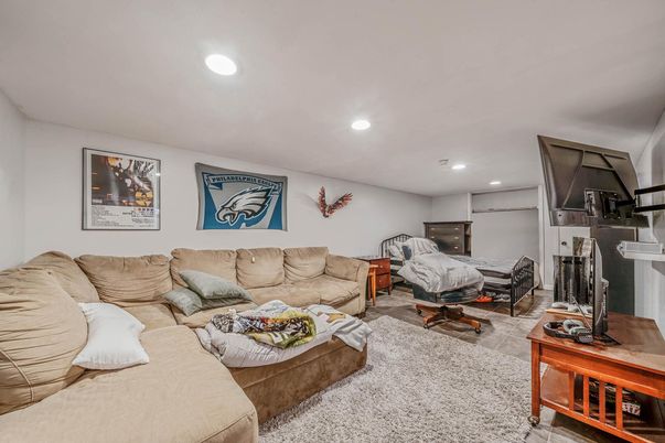 Interior, Living room, Recessed Lighting