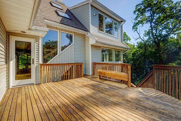 Exterior, Wood Texture Flooring