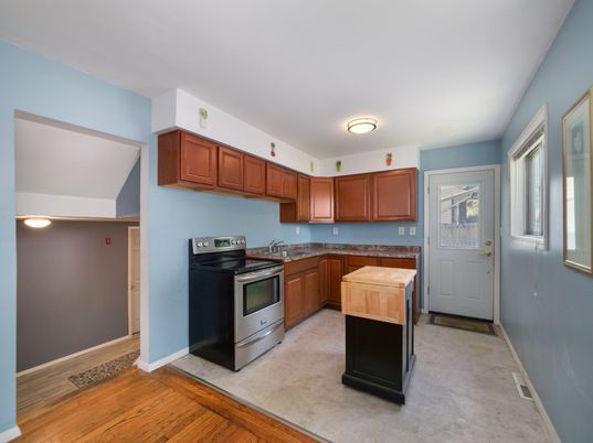 Interior, Kitchen, Wood Texture Flooring