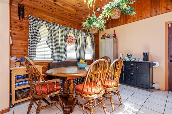 Dining room, Interior, Wooden Ceilings, Wooden Walls