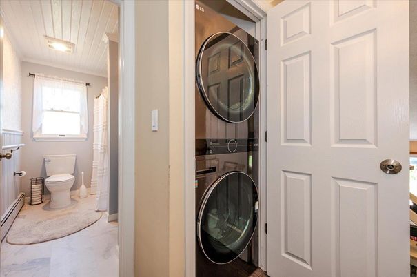 Bathroom, Interior, Marble, Utility Closets, Washer