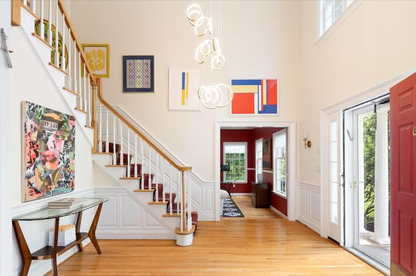 Interior, Pendant Lights, Wood Texture Flooring