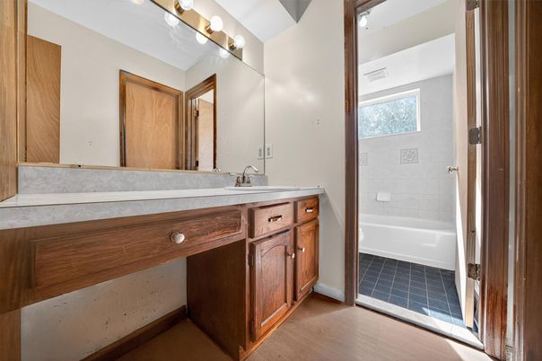 Bathroom, Interior, Wood Texture Flooring