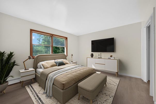 Bedroom, Interior, Wood Texture Flooring