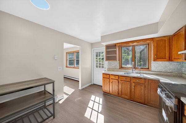 Interior, Kitchen, Wood Texture Flooring