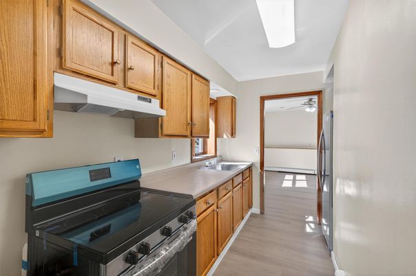 Interior, Kitchen, Wood Texture Flooring
