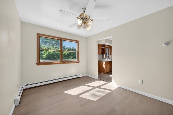 Empty room, Interior, Kitchen, Wood Texture Flooring