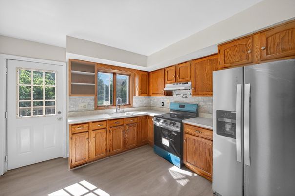 Interior, Kitchen, Wood Texture Flooring