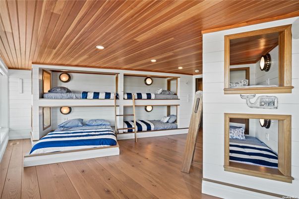 Bedroom, Interior, Recessed Lighting, Wooden Ceilings, Wood Texture Flooring
