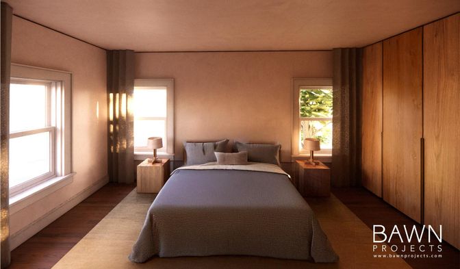 Bedroom, Interior, Wood Texture Flooring
