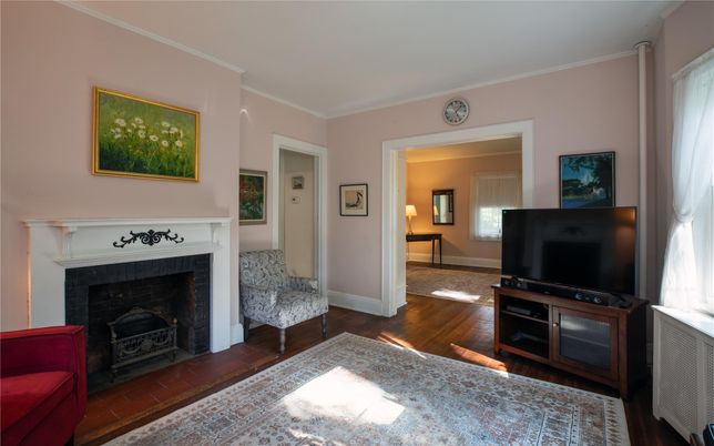 Fireplace, Interior, Wood Texture Flooring