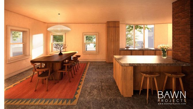 Dining room, Interior, Pendant Lights