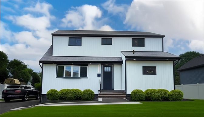 Exterior, Facade, Split Level