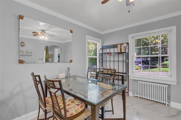 Dining room, Interior, Marble