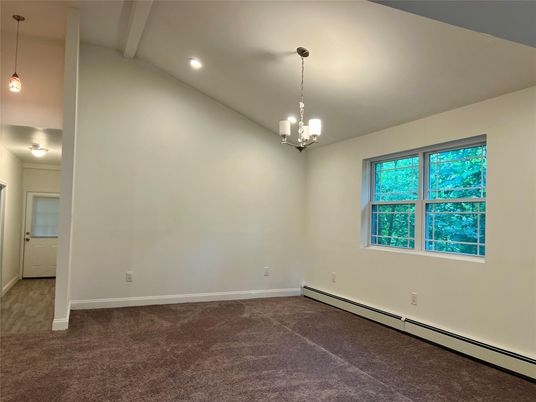 Empty room, Interior, Pendant Lights, Recessed Lighting