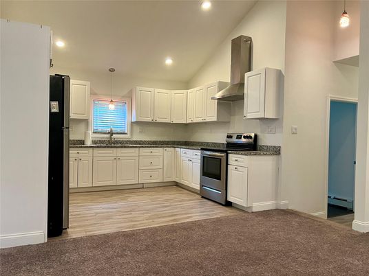 Interior, Kitchen, Pendant Lights, Recessed Lighting, Stainless Steel Appliances