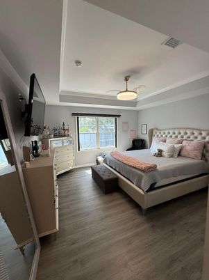 Bedroom, Interior, Wood Texture Flooring