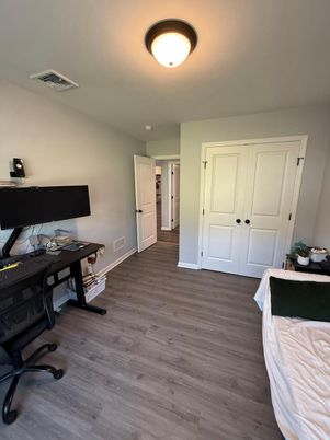 Home Office, Interior, Wood Texture Flooring