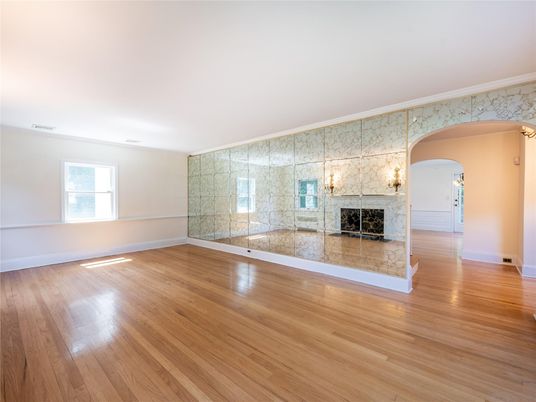 Empty room, Fireplace, Interior, Wood Texture Flooring
